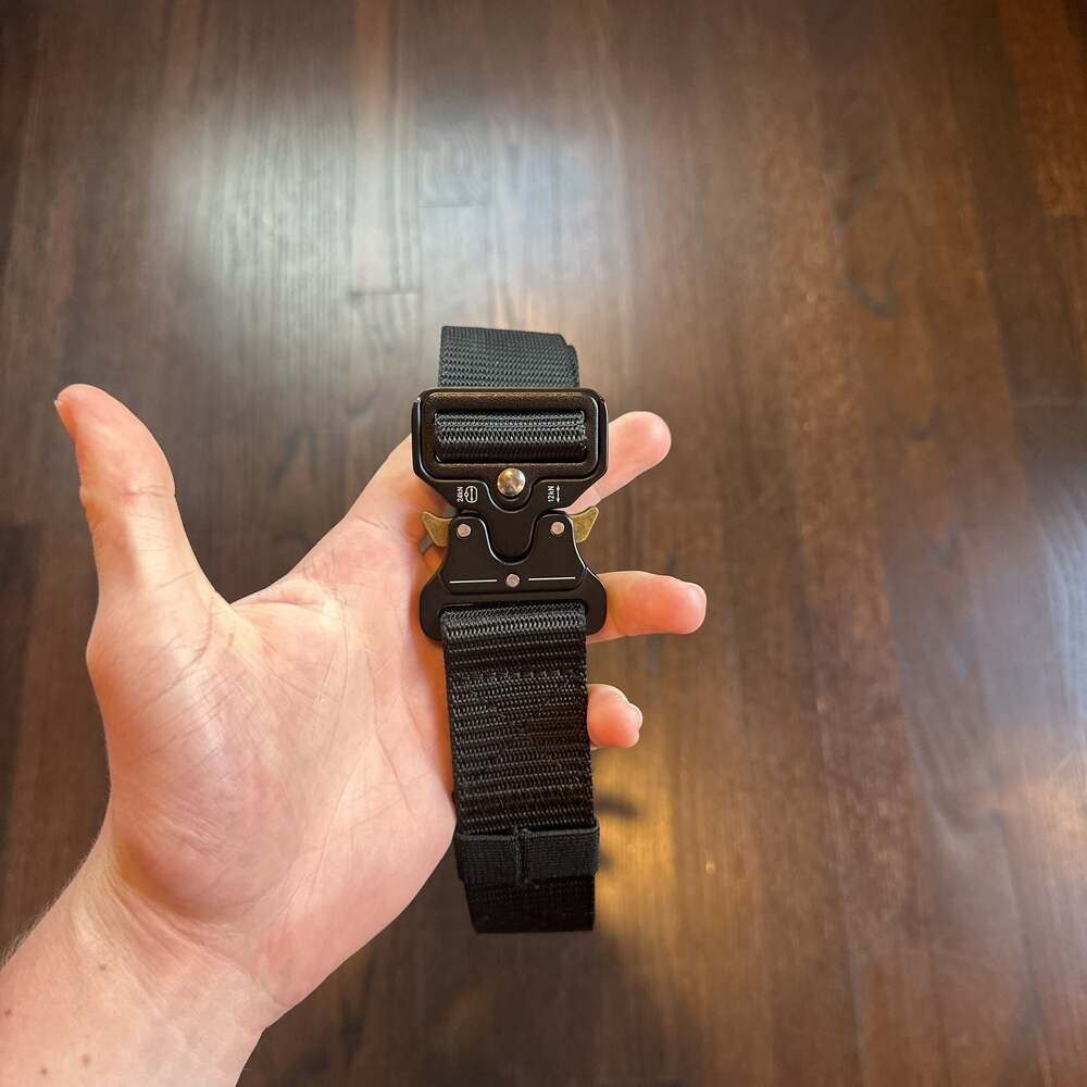 Men's Belt Tactical Belt Metal Military Army Plain Blue Black Daily Wear Going o
